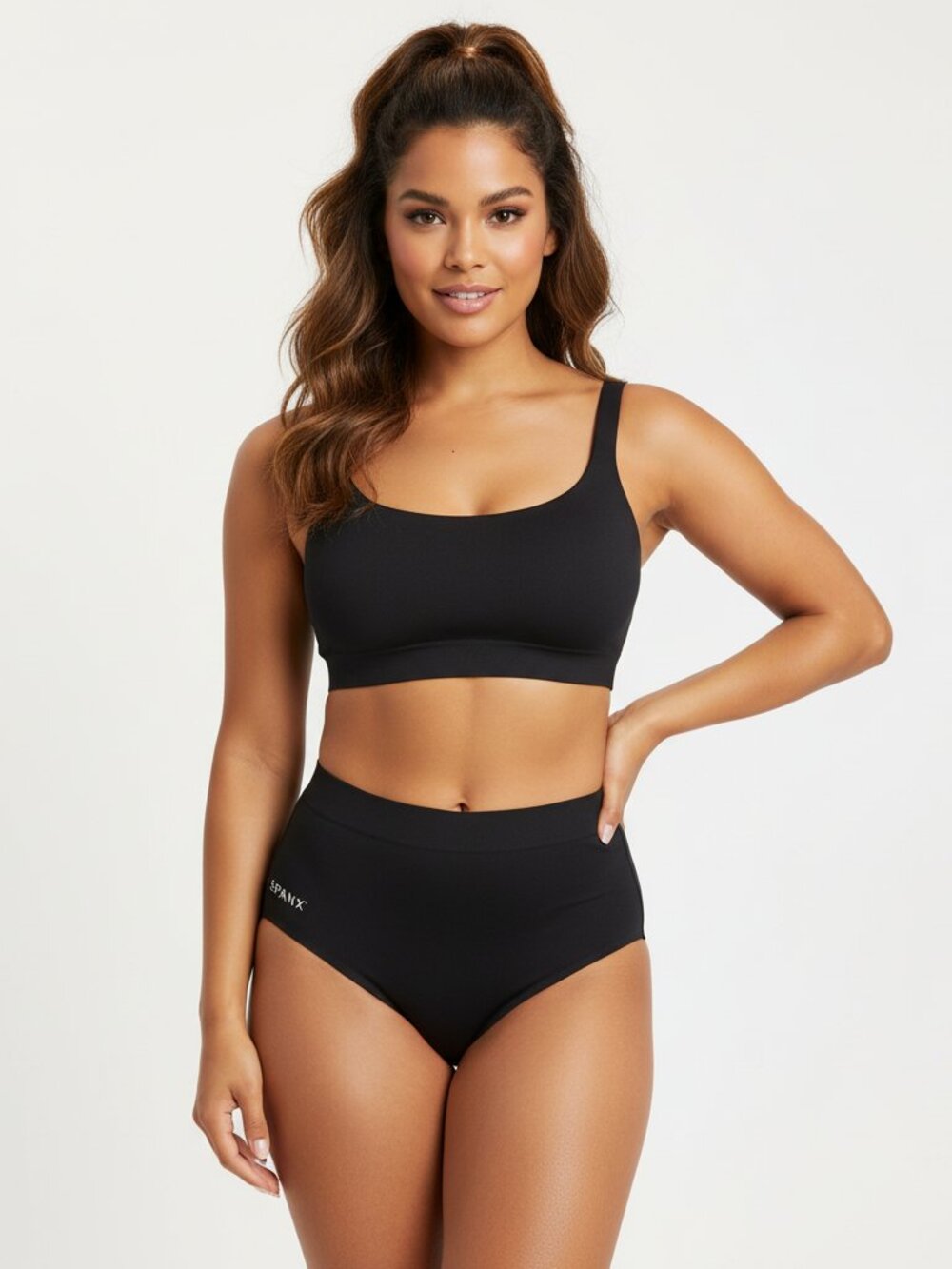 SPANX ExtraOrdinary Thong Shapewear Black Compression Smoothing NWT